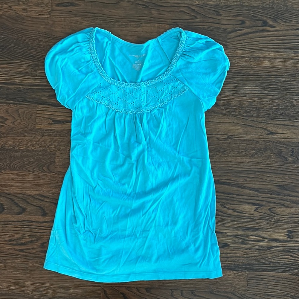 Liz Lange Women’s Maternity for Target Blue Top, size XS